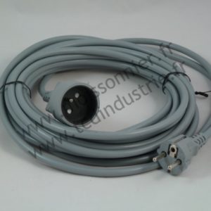 Rallonge prolongateur gris 10 m 3x1,5 H05VV-F