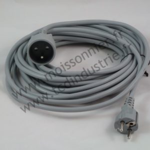 Rallonge prolongateur gris 15 m 3x1,5  H05VV-F