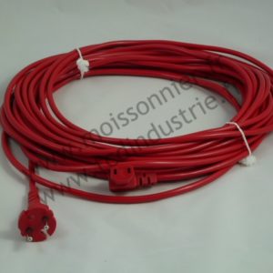 Câble rouge 15 m 2x1,00 H05VV-F (TENNANT, TASKI, VENTO 8/15,WETR. M6)