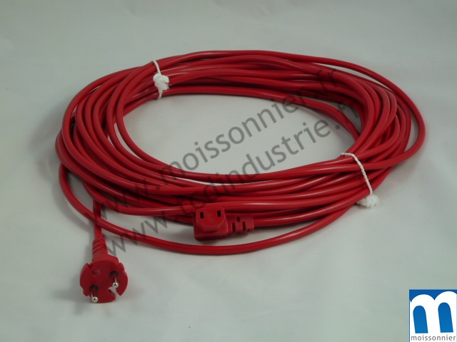 Câble rouge 15 m 2x1,00 H05VV-F (TENNANT, TASKI, VENTO 8/15,WETR. M6)