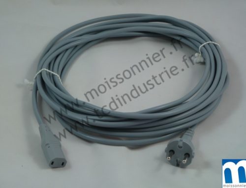 Câble COLUMBUS ZEF 7; gris 10 m 2×1,0 H05VV-F (sans ergot)