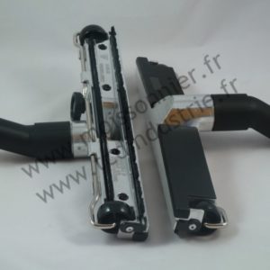 Brosse alu WESSEL-WERK GRD 37 cm + bandes brosses ø 32 mm + roulettes