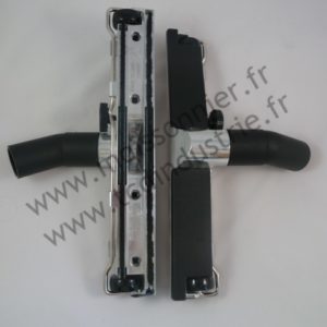 Brosse alu WESSEL-WERK GRD 37 cm + bandes brosses ø 38 mm + roulettes