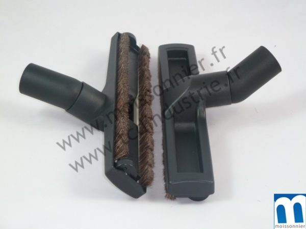Brosse ā parquet orientable ø32 mm en crin avec roulettes