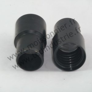 Embout vissant 32 mm antistatique sur flexible ø32 mm int. & ø 38 mm