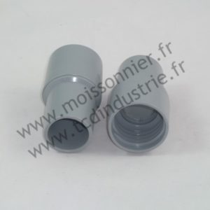 Embout vissant tournant gris 38 mm