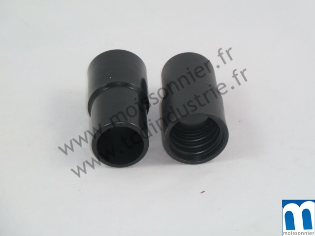 Embout vissant 38 mm sur flexible armé ø 38 mm intérieur