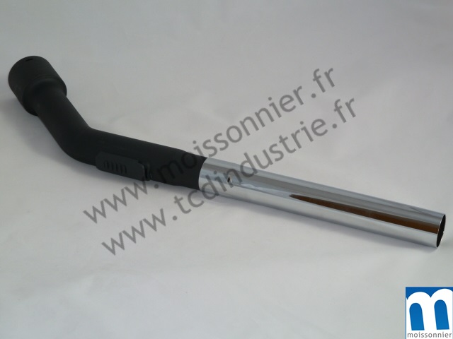 Poignée PVC ø 32 mm emb. chromé court 23 cm