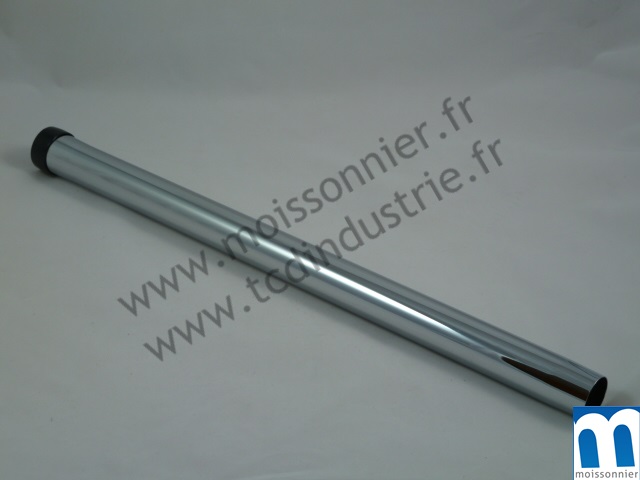 Tube chromé ø 32 mm 50,0 cm de long bague nylon